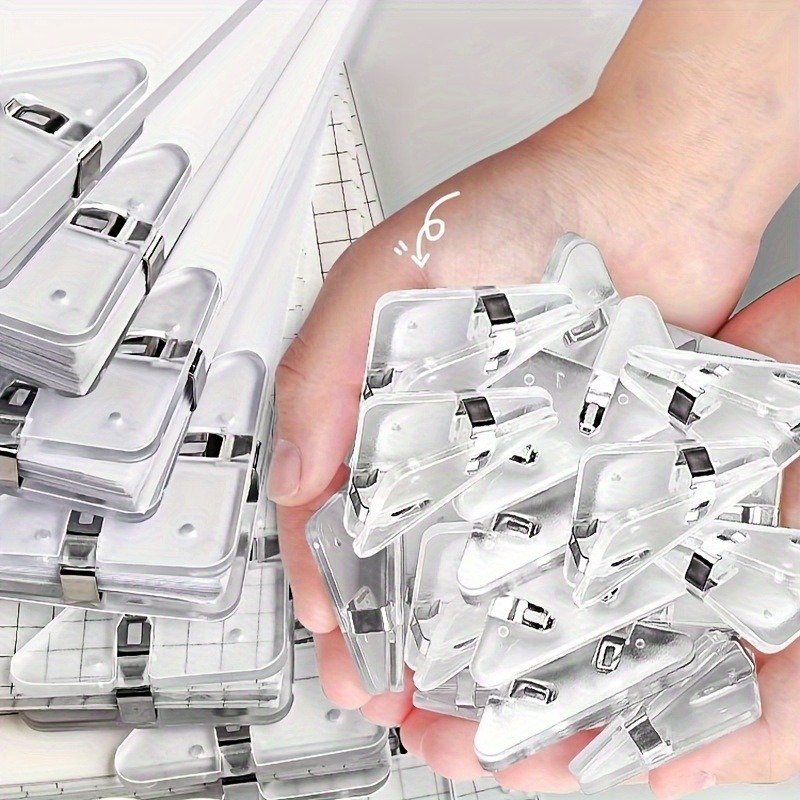 Binder Clip Assorted - 22 buah Set Klip Segitiga Transparan