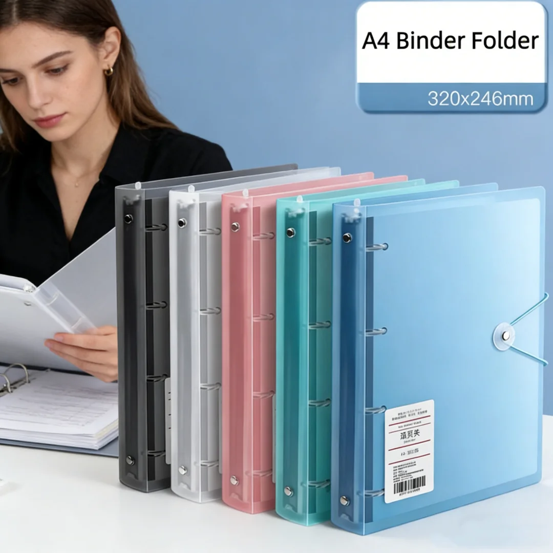 Folder A4, Model D, dengan 4 L - Binder Clip Assorted ulasan dan harga