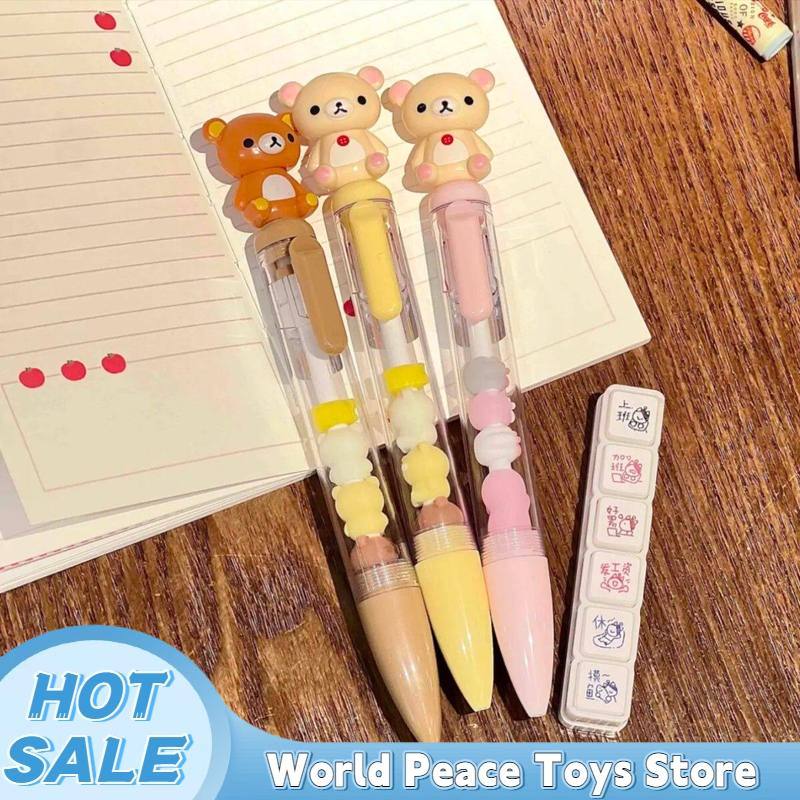Pena Gel Rilakkuma Bear Sister - Stationery Supplier ulasan dan harga