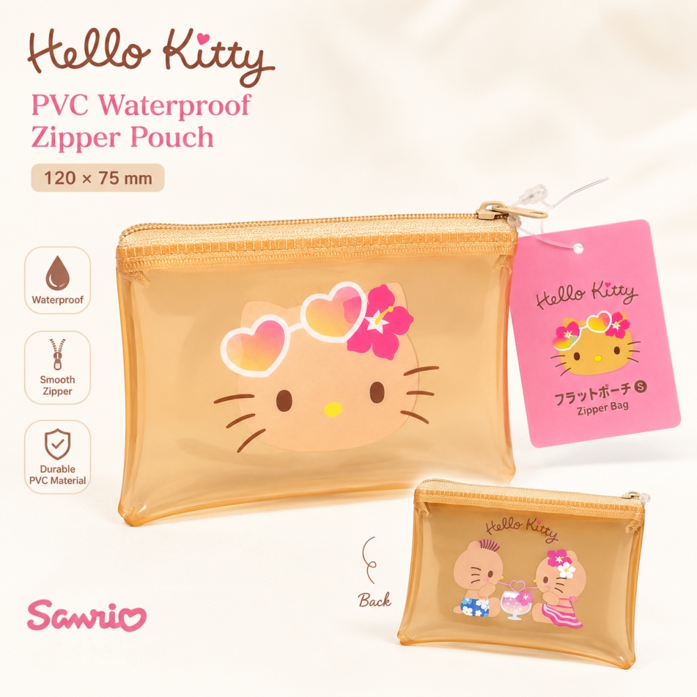 Dompet PVC Hello Kitty Asli Lu - Tan Stationery & Office Supply ulasan dan harga