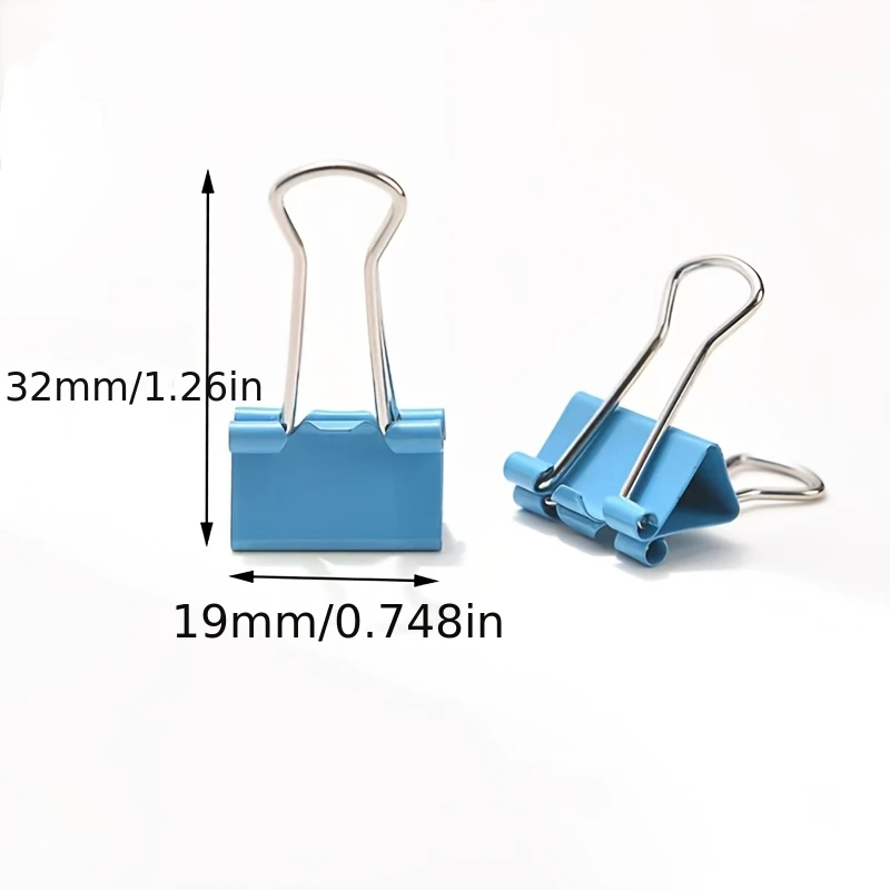 50 buah, warna acak, klip berb - Binder Clip Assorted ulasan dan harga