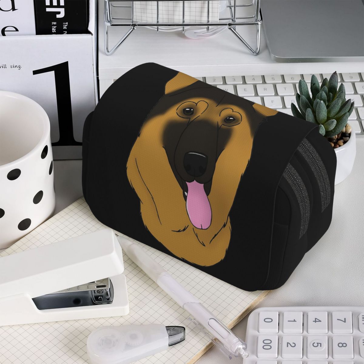 Kotak Pensil Anjing Gembala Je - Tan Stationery & Office Supply ulasan dan harga
